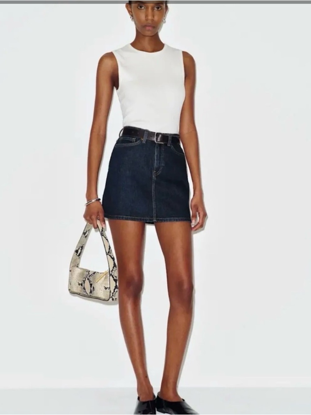 Reformation Lydia High Rise Jean Skirt NWT $148 MSRP size 31
